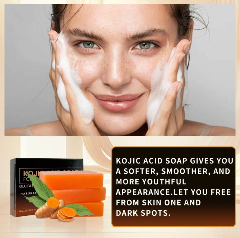 Organic Turmeric Soap Bar - Natural, Plastic-Free, Biodegradable