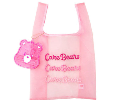 Eco-Friendly Reusable Shopping Bags with Bear Pouches - Purple, Pink, Blue