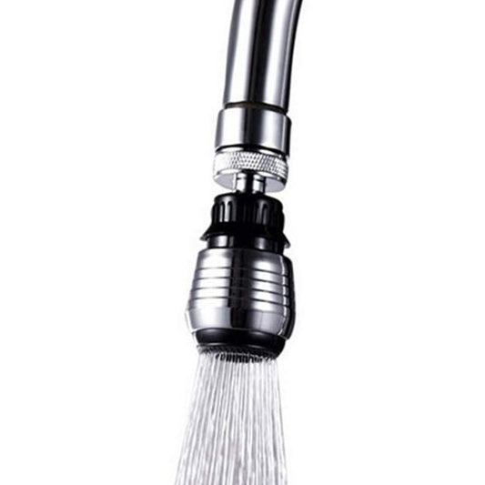 Water-Saving Faucet Aerator in Silver and Black