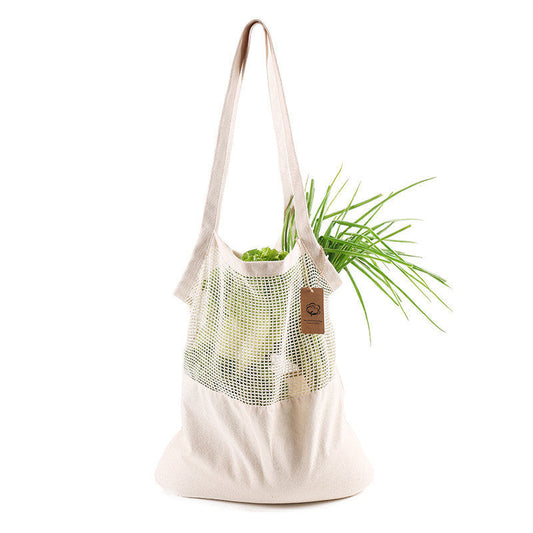 Eco-Friendly Reusable Mesh Tote Bag for Groceries