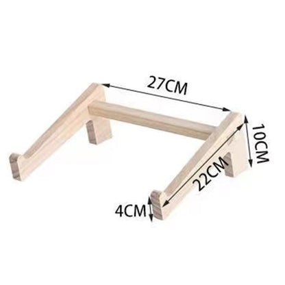 Eco-Friendly Natural Wood Vertical Laptop Stand