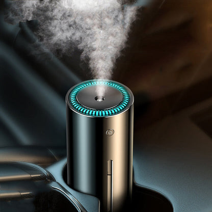 Portable Cylindrical Humidifier with Water-Saving Design