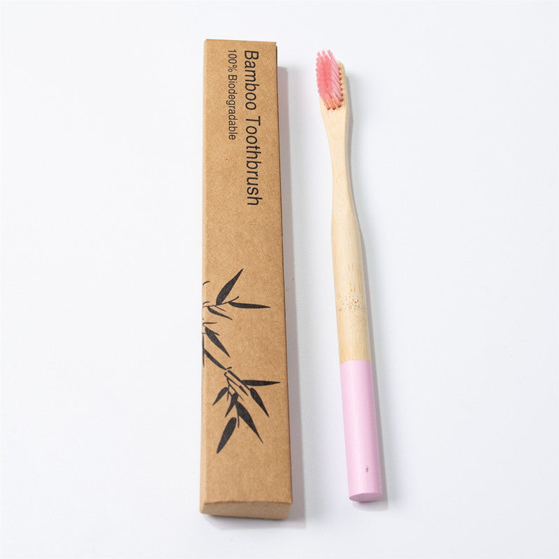 Eco-Friendly Bamboo Toothbrush with Biodegradable Handle