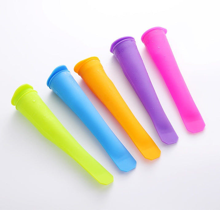 Eco-Friendly Silicone Ice Pop Molds - Reusable, Colorful, Sustainable
