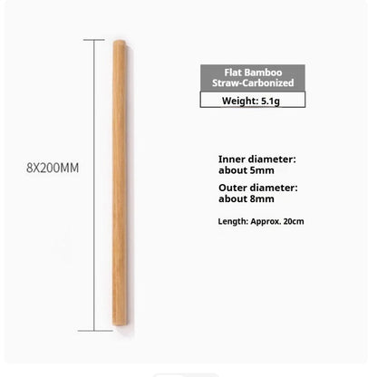 Eco-Friendly Bamboo Reusable Drinking Straws - Sustainable & Biodegradable