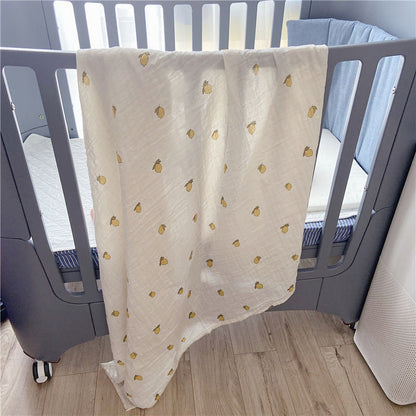 Eco-Friendly Lemon Pattern Cotton Towel - Sustainable & Reusable