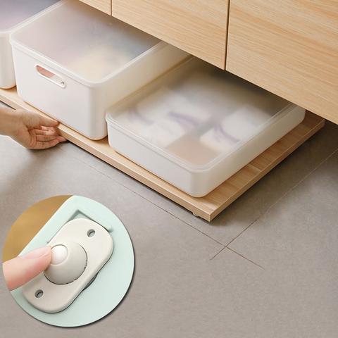 White Rectangular Under-Shelf Storage Boxes for Efficient Organization