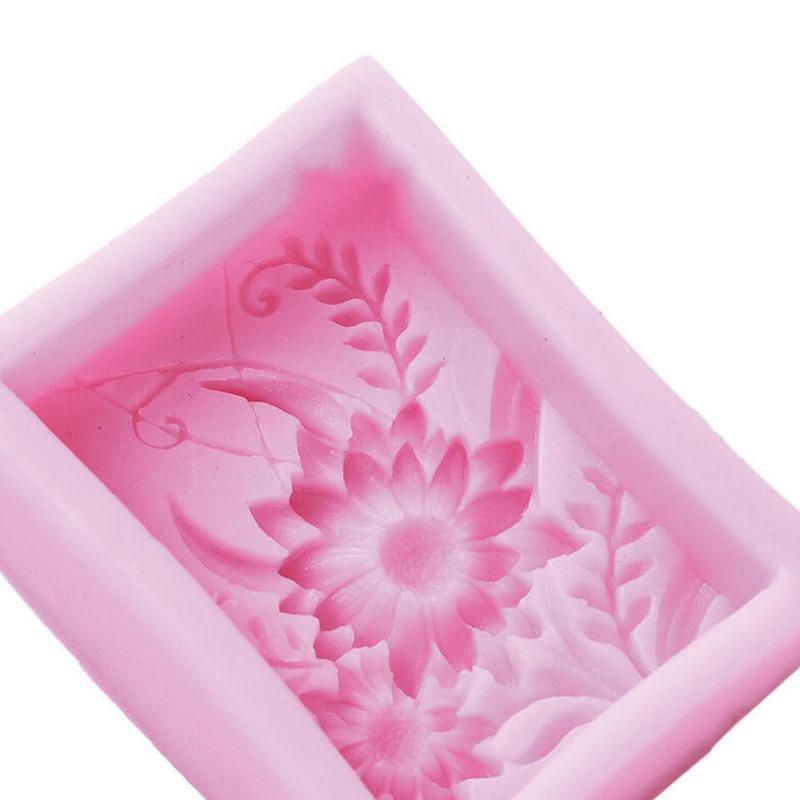 Eco-Friendly Silicone Soap Mold - Floral Design for Sustainable Soap Making