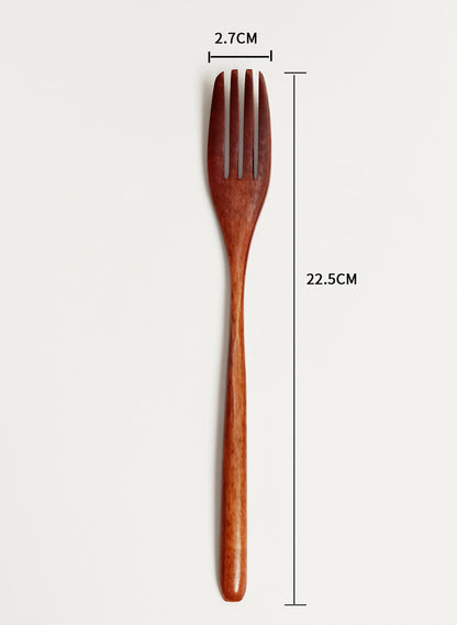 Eco-Friendly Wooden Forks - Sustainable, Reusable Cutlery Set
