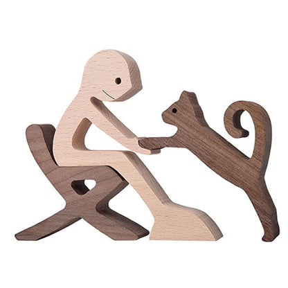 Eco-Friendly Wooden Animal Figurines - Sustainable Home Decor