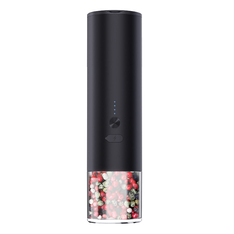 Electric Salt and Pepper Grinder - One-Handed Stainless Steel Kitchen Tool