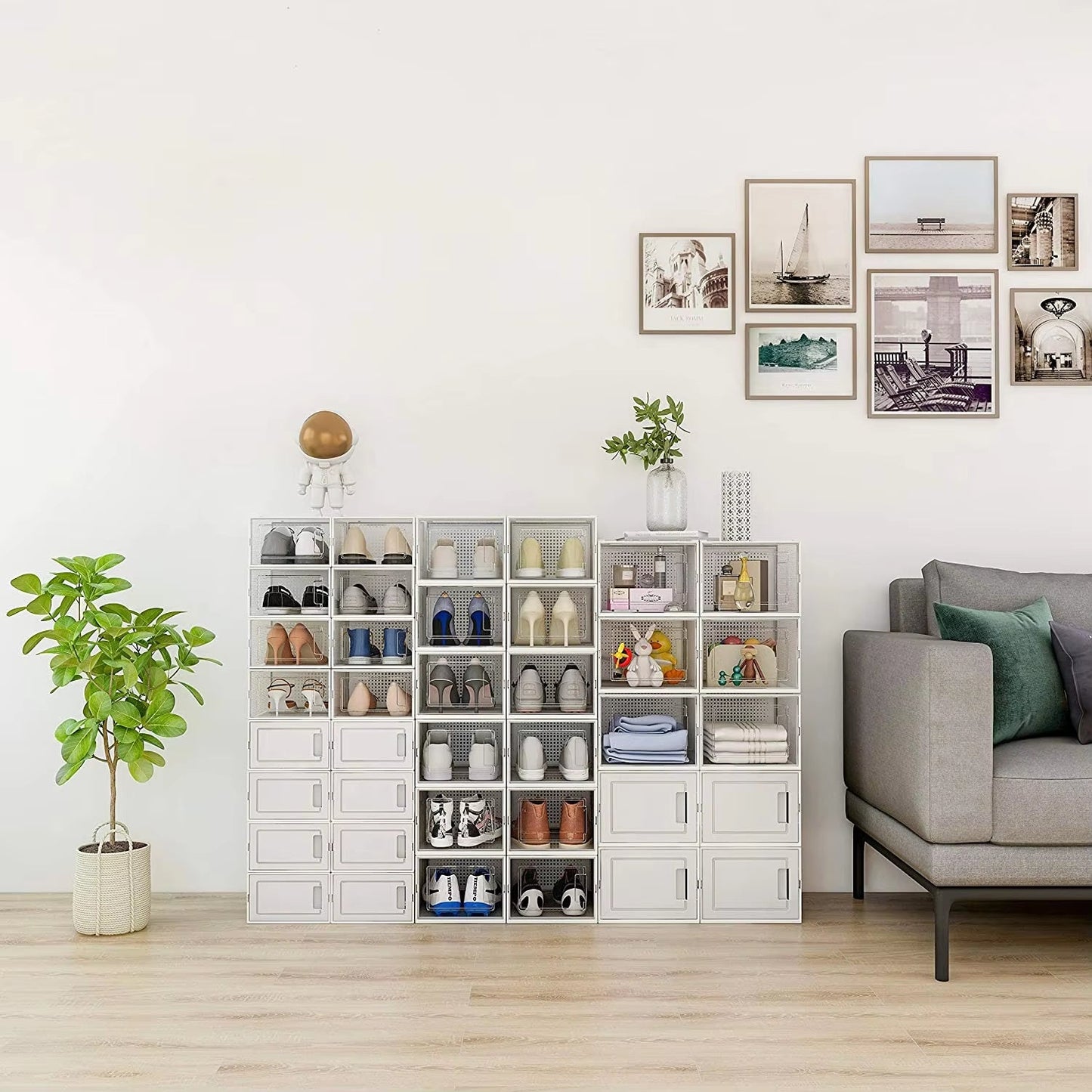 Modular Shoe Storage Organizer - Eco-Friendly, Space-Saving Solution
