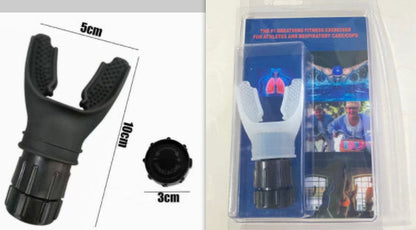 Breathing Trainer Respirator Mouthpiece for Enhanced Lung Capacity