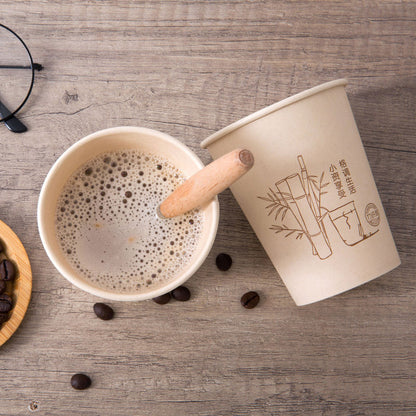Eco-Friendly Reusable Bamboo Cup with Lid and Straw - Sustainable Drinkware