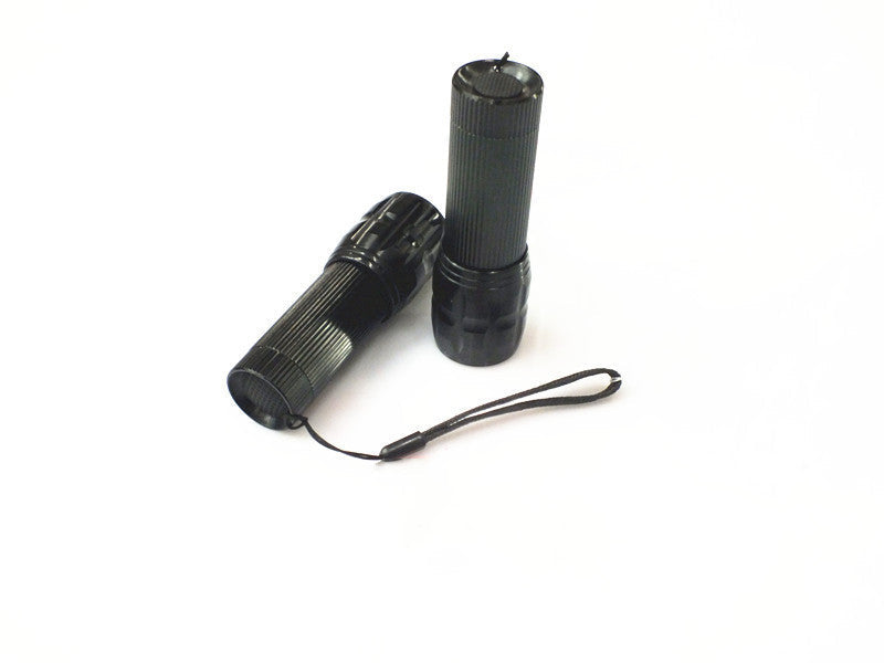 Eco-Friendly Rechargeable Black Flashlight - Durable & Sustainable Lighting