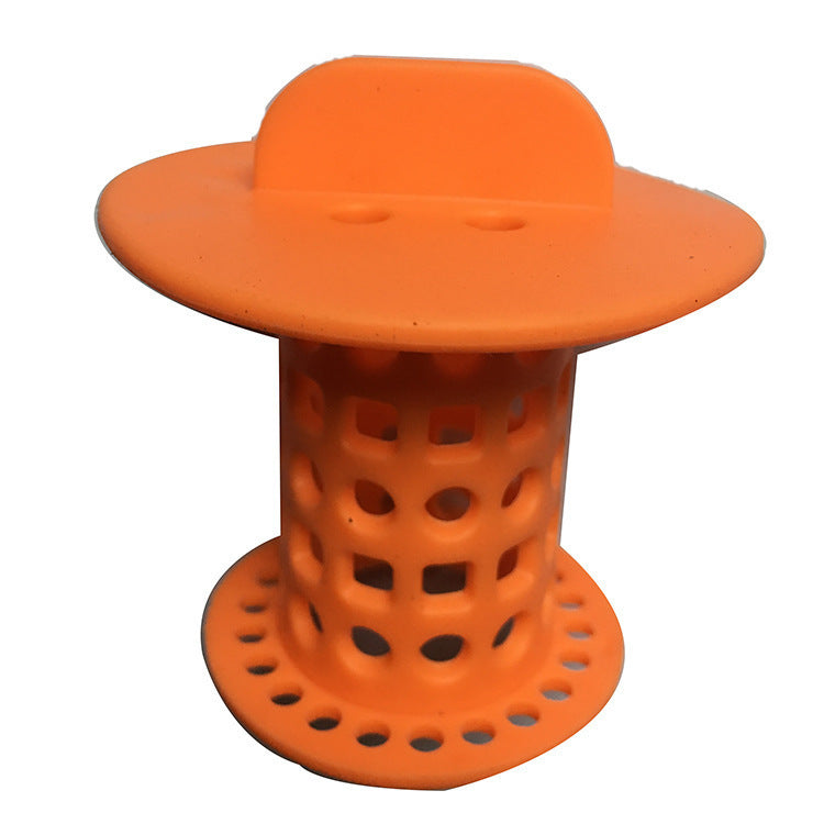 Eco-Friendly Drain Hair Catcher - Reusable Silicone Sewer Filter for Clog Prevention
