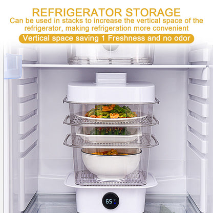 Smart Eco-Friendly Food Steamer with Reusable Trays