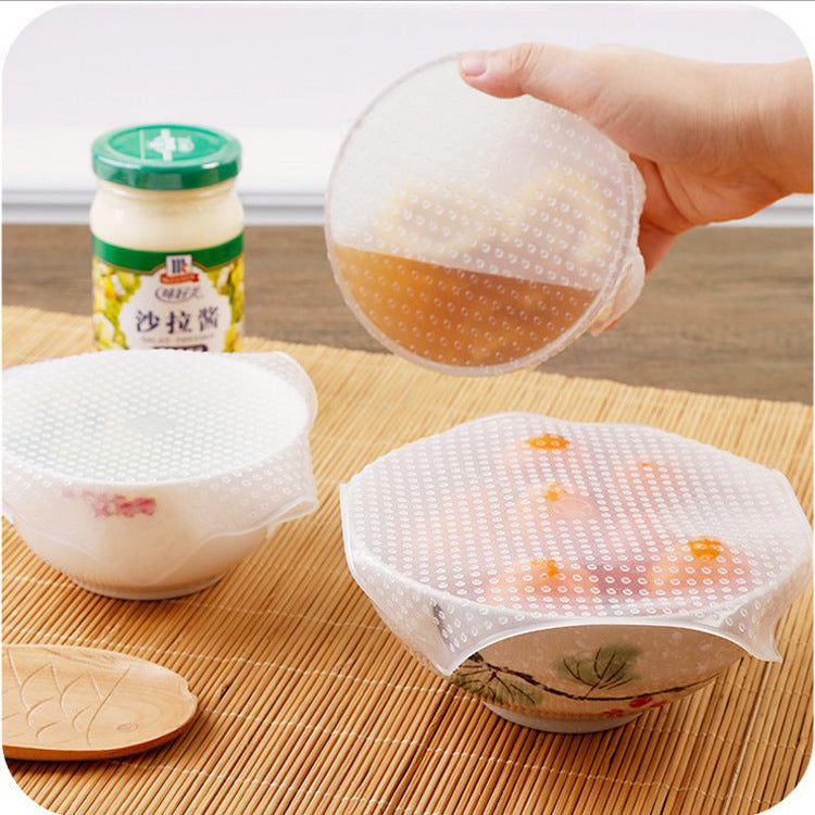Reusable Silicone Food Covers - Eco-Friendly Stretchable Bowl Lids