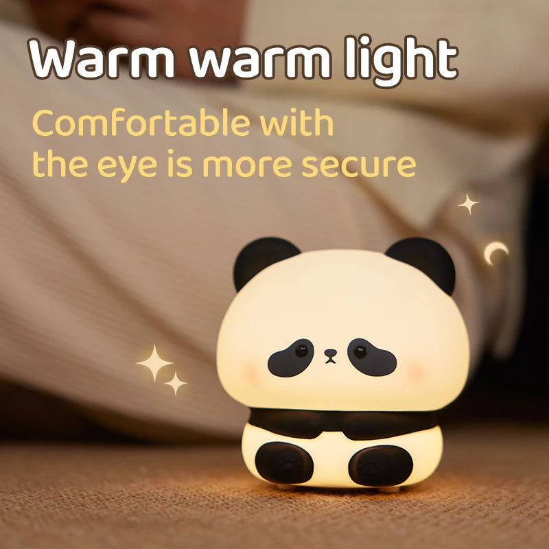 Eco-Friendly Panda Night Light - Portable LED for Kids