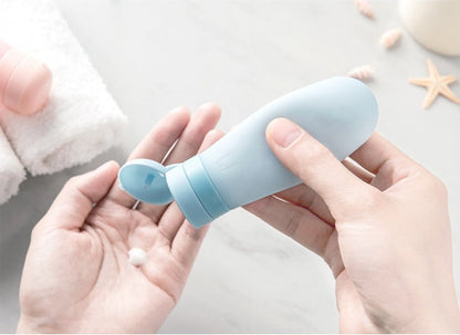 Eco-Friendly Refillable Travel Bottles - Silicone, Compact, Sustainable