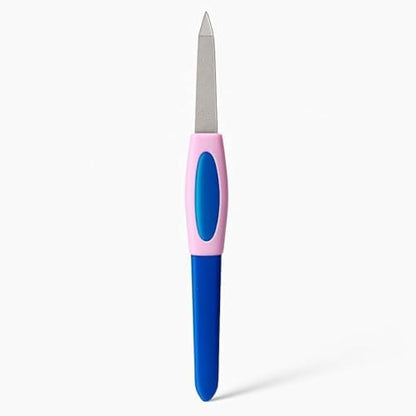 Blue Nail File 17cm – Long Manicure & Pedicure Nail Filer for Fingernails & Toenails, Portable Travel Nail File