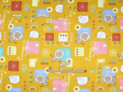 Eco-Friendly Reusable Cloth Napkins - Multicolored Animal Designs