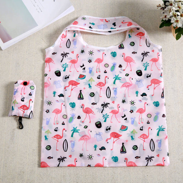 Eco-Friendly Reusable Shopping Bag with Polar Bear Print