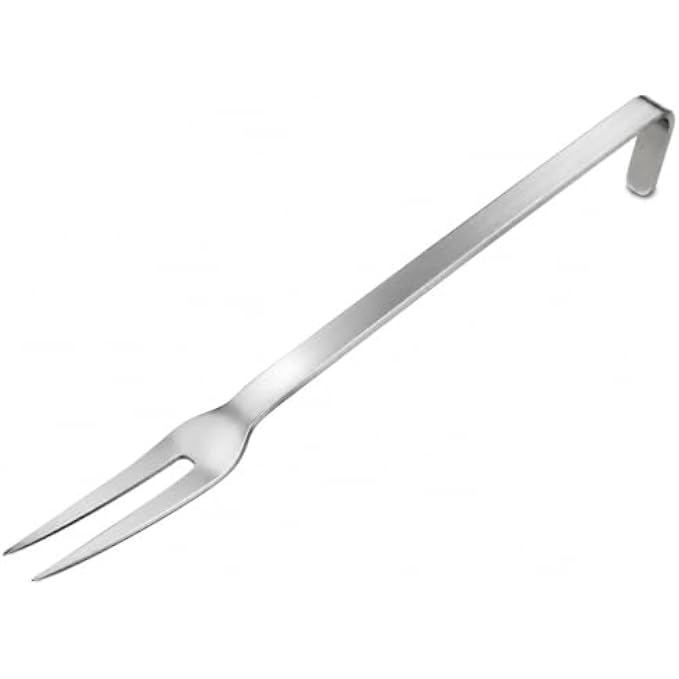 96 Pieces Stainless Steel Serving Forks (30 cm with Long Handle and Hanging Hook – Rust Resistant Kitchen Fork for Carving Meat – Serving and Everyday Cooking – Silver)