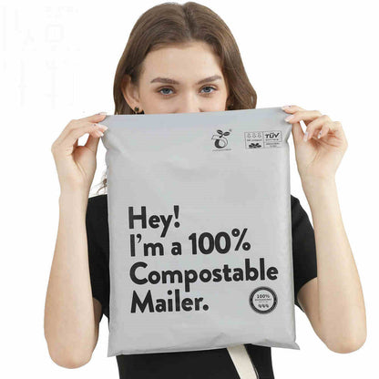 Eco-Friendly Compostable Mailer - Green, Biodegradable Shipping Solution