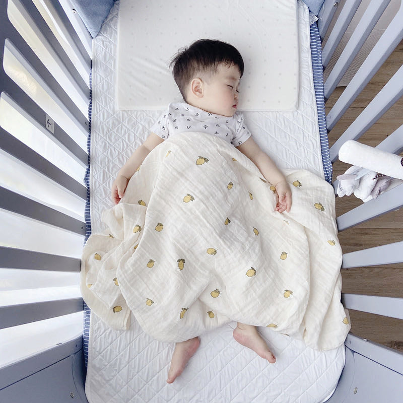 Eco-Friendly Lemon Pattern Cotton Towel - Sustainable & Reusable