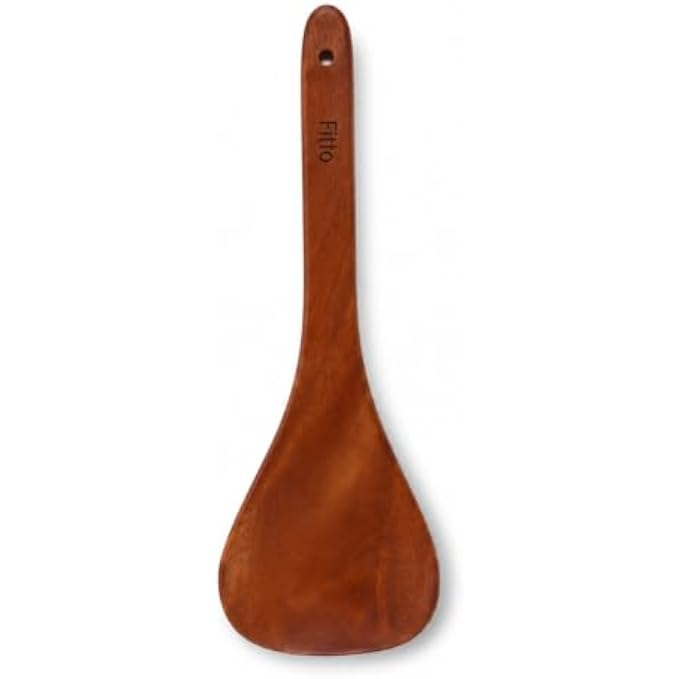 120 Pieces Wooden Rice Spoons with Long Handle and Hanging Hole (Smooth Wood Serving Spoon for Rice Cooking Serving Mixing Kitchen Use – Brown)