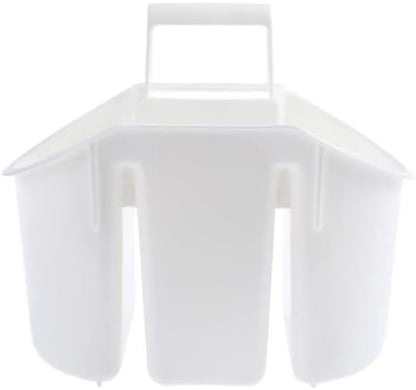 White Cutlery Case Set – 3 Durable Plastic Storage Cases with Secure Lids for Forks, Knives, Spoons – Portable, Compact Utensil Organizer for Home, Office, School Lunch, Travel & Picnic