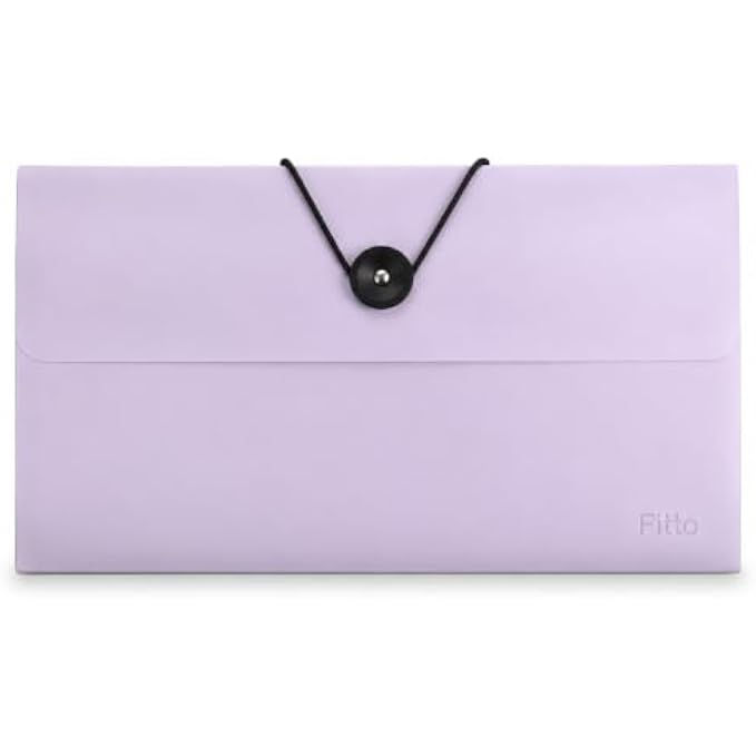 120 Pieces Document Envelope Folders with String and Button Closure (Portable File Organizer for Cheques – Bills – Receipts and Papers – Lavender)