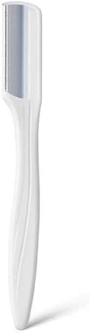 Eyebrow Razor White - Precision Facial Hair Remover & Eyebrow Trimmer, Dermaplaning Razor for Women