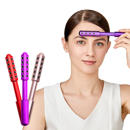 Germanium Beauty Stick Facial Massage Tool - Metallic Pink