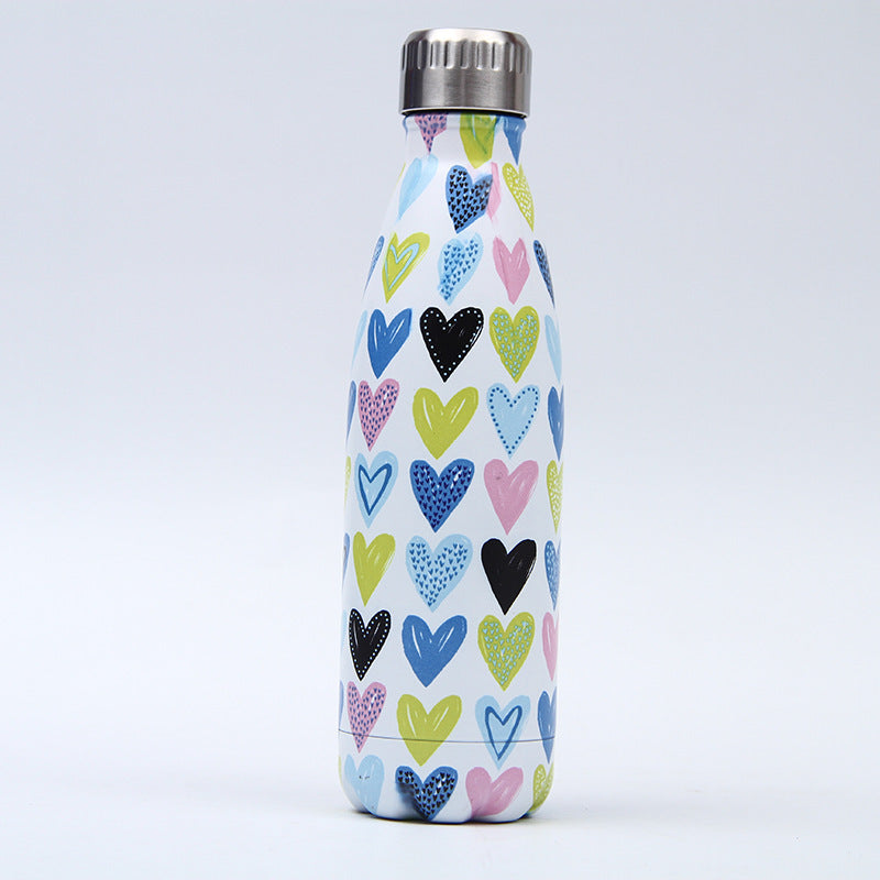 Insulated Stainless Steel Water Bottle - Eco-Friendly, Reusable, 500ml