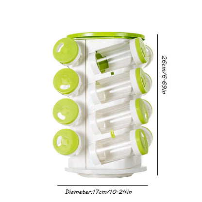 Eco-Friendly Rotating Spice Rack - Organize and Reduce Waste