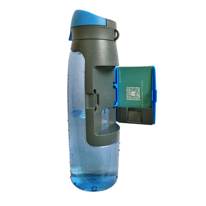 Eco-Friendly Reusable Water Bottle - Dark Gray/Black, Sustainable Hydration