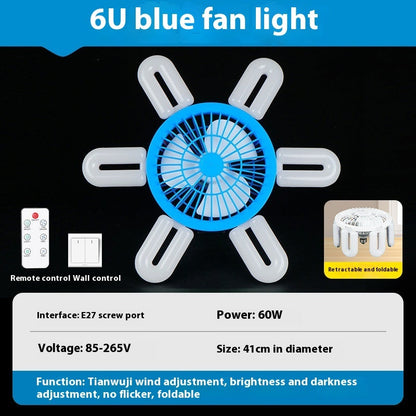 Energy-Efficient LED Ceiling Fan with Air Circulation