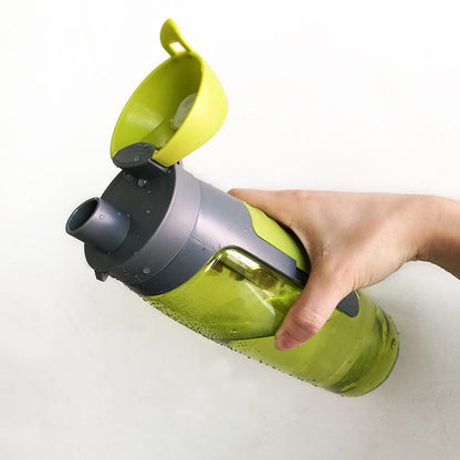 Eco-Friendly Reusable Water Bottle - Dark Gray/Black, Sustainable Hydration