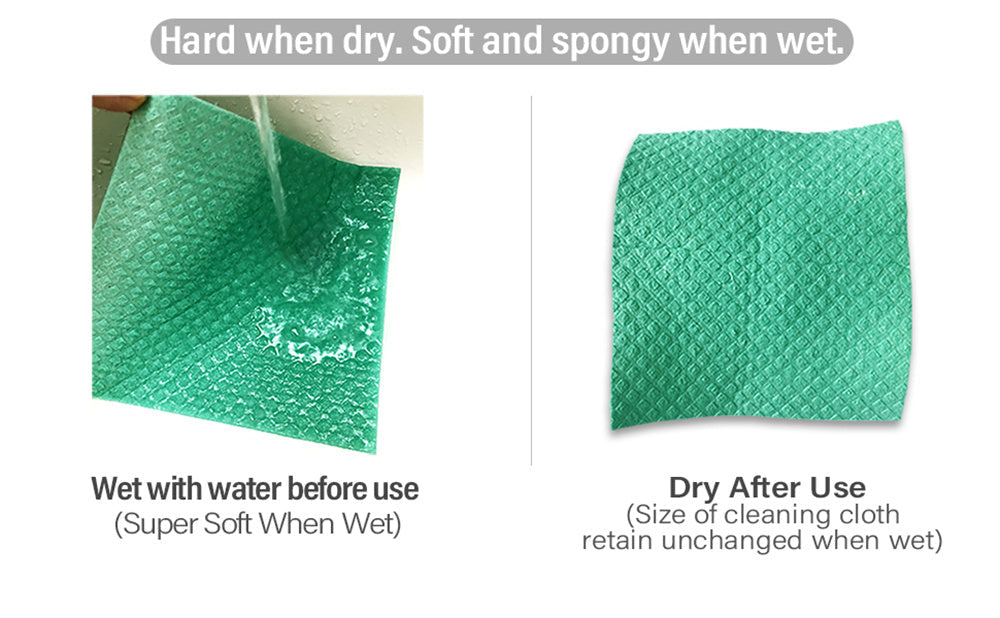 Eco-Friendly Swedish Dishcloth - Green Biodegradable Cleaning Cloth