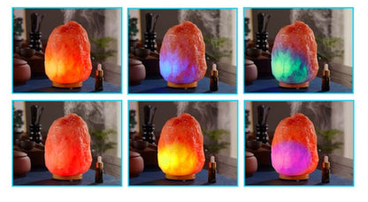Himalayan Salt Lamp Diffuser - Aromatherapy & Ambient Lighting