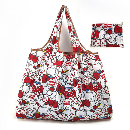 Eco-Friendly Reusable Shopping Bag with Teddy Bear Print