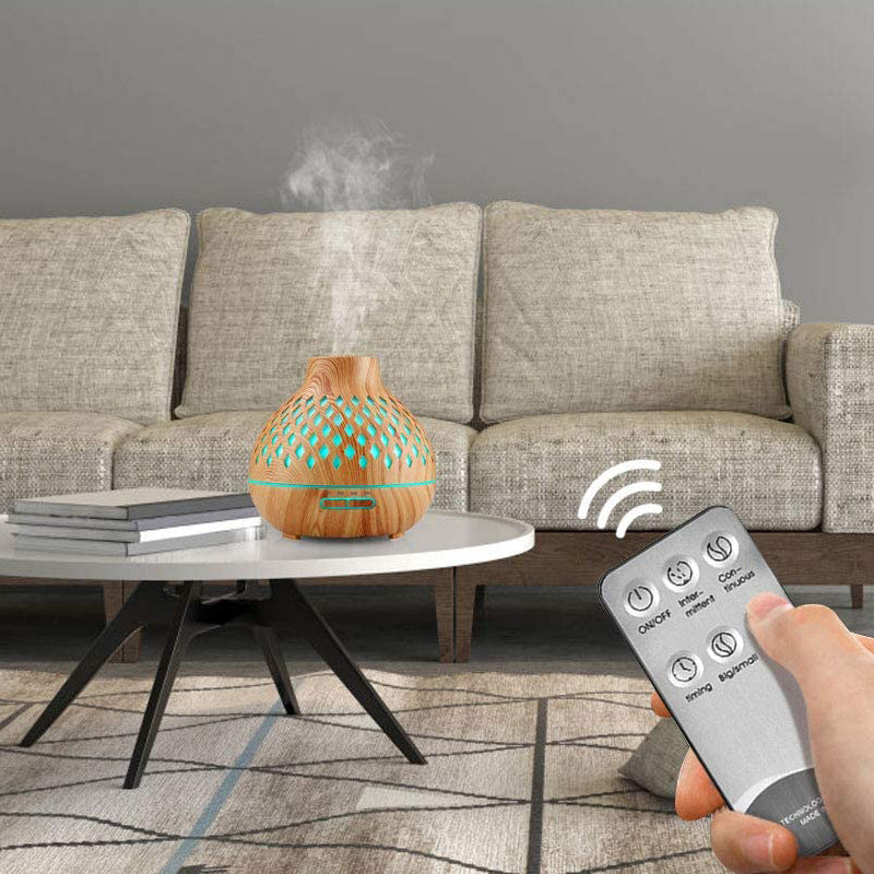 Eco-Friendly Essential Oil Diffuser with LED Light and Remote Control