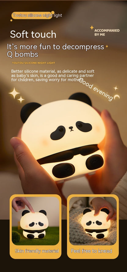 Eco-Friendly Panda Night Light - Portable LED for Kids