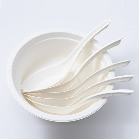 Biodegradable Bowls and Spoons Set - Eco-Friendly Tableware