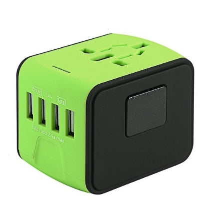 Universal Travel Adapter Cube - Multi-Region, Eco-Friendly, Durable