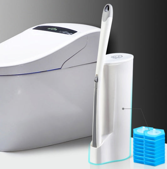 Eco-Friendly Toilet Brush with Holder and Cleaning Tablets