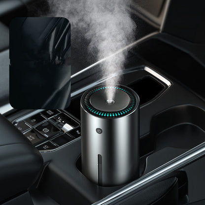 Portable Cylindrical Humidifier with Water-Saving Design