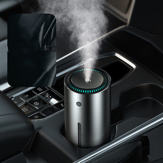 Portable Cylindrical Humidifier with Water-Saving Design